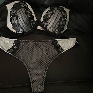 Matching cacique bra and thong